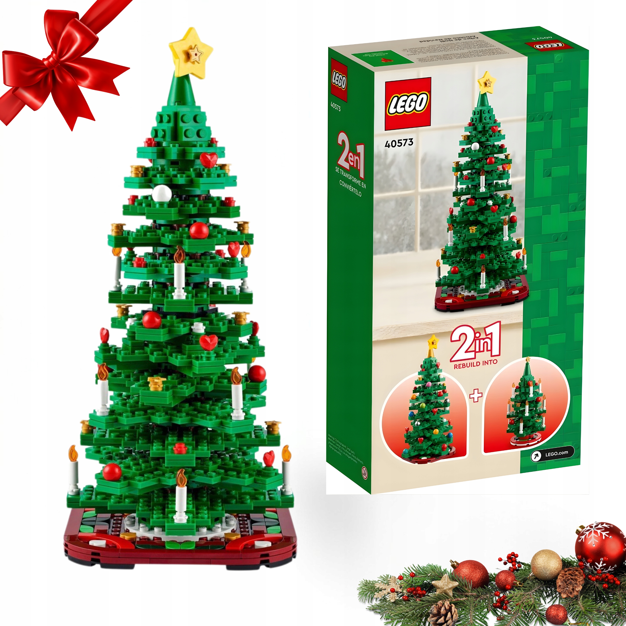 Lego Choinka Bożonarodzeniowa 2w1 Klocki Zestaw Dla Dziecka Święta