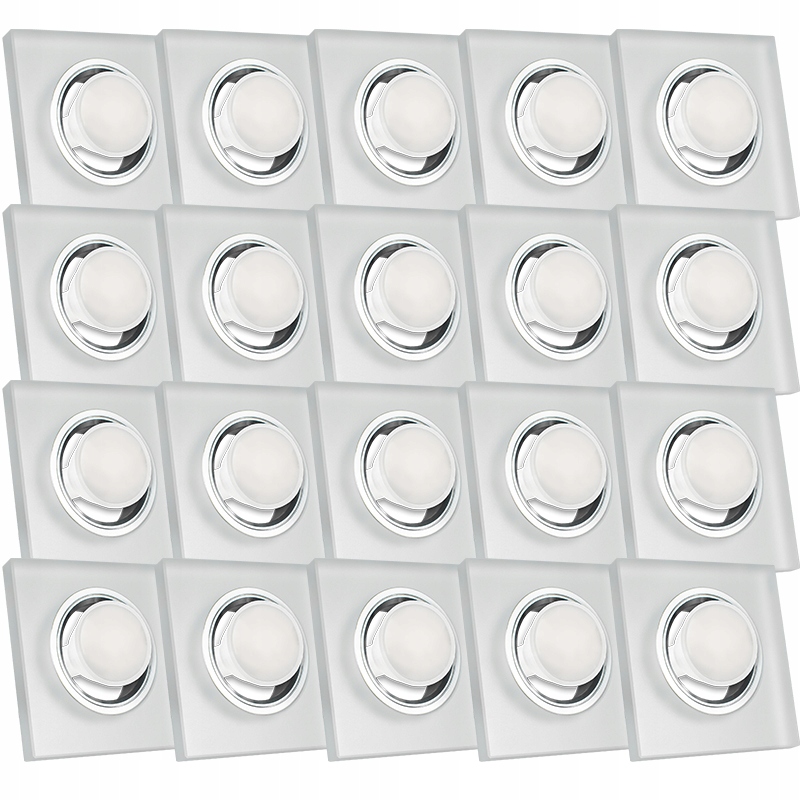 20X Skleněná Zapuštěná Lampička S Velmi Silným Sklo 7W Led Žárovka