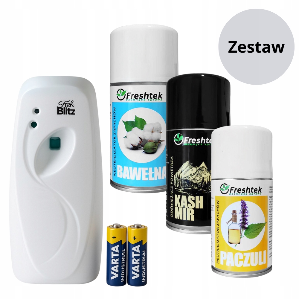 Sada Automatický osvěžovač 3x Freshtek One Shot náplň