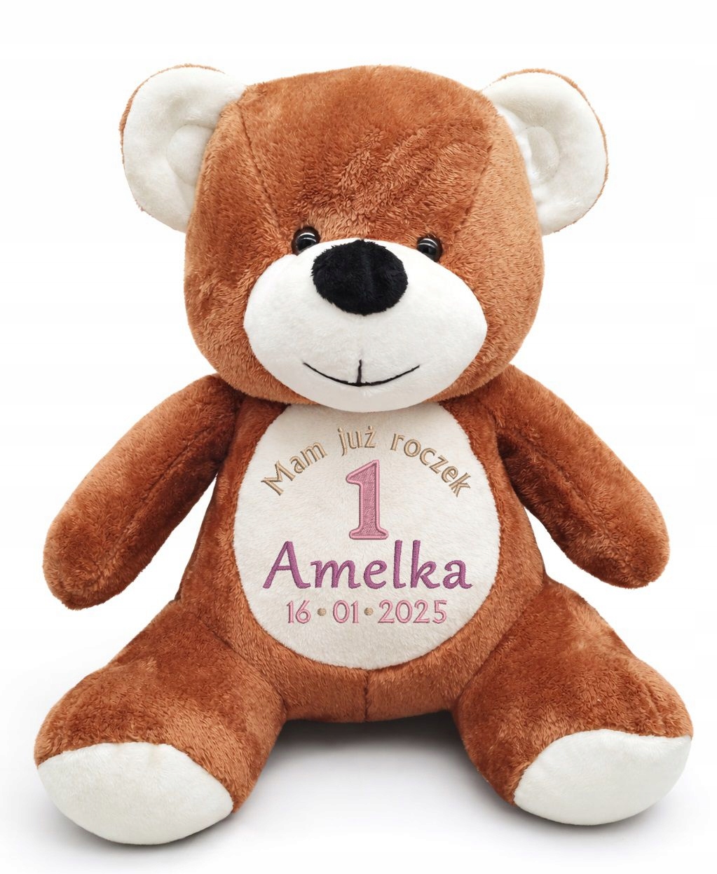 Medvídek s jménem Dárek na Ráček Personalizovaná výšivka