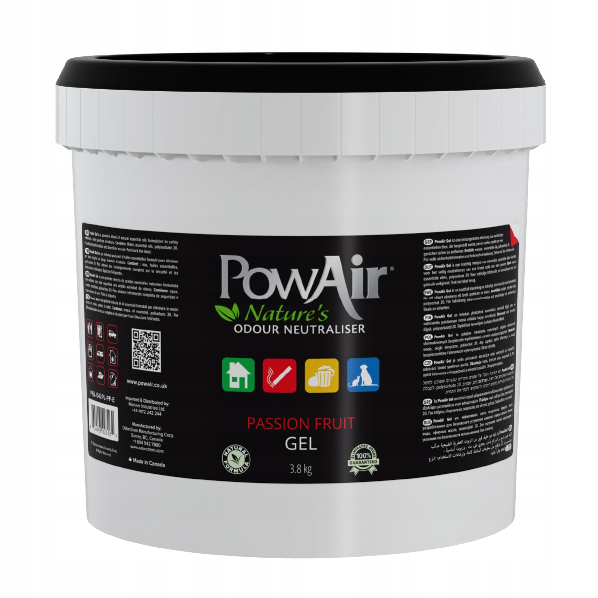 Levně Neutralizátor pachů PowAir Ona Gel 3,8kg. Passion Fruit marakuja