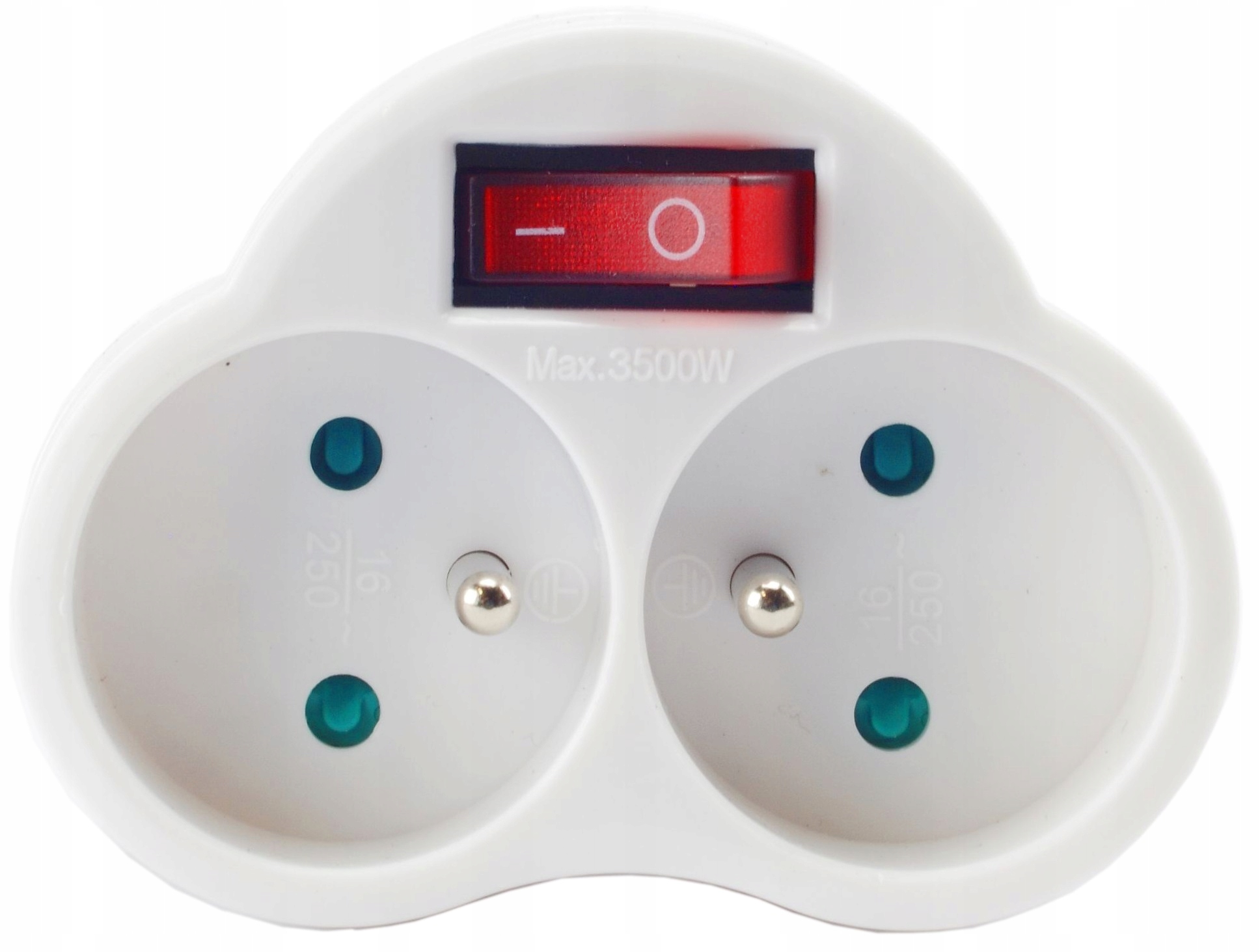 

biały rozgałęźnik z wyłącznikiem polski loft retro