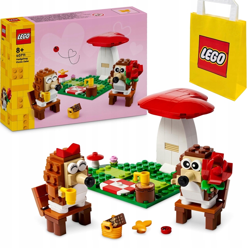 Lego Iconic 40711 Piknik páry ježků papírová taška Lego!