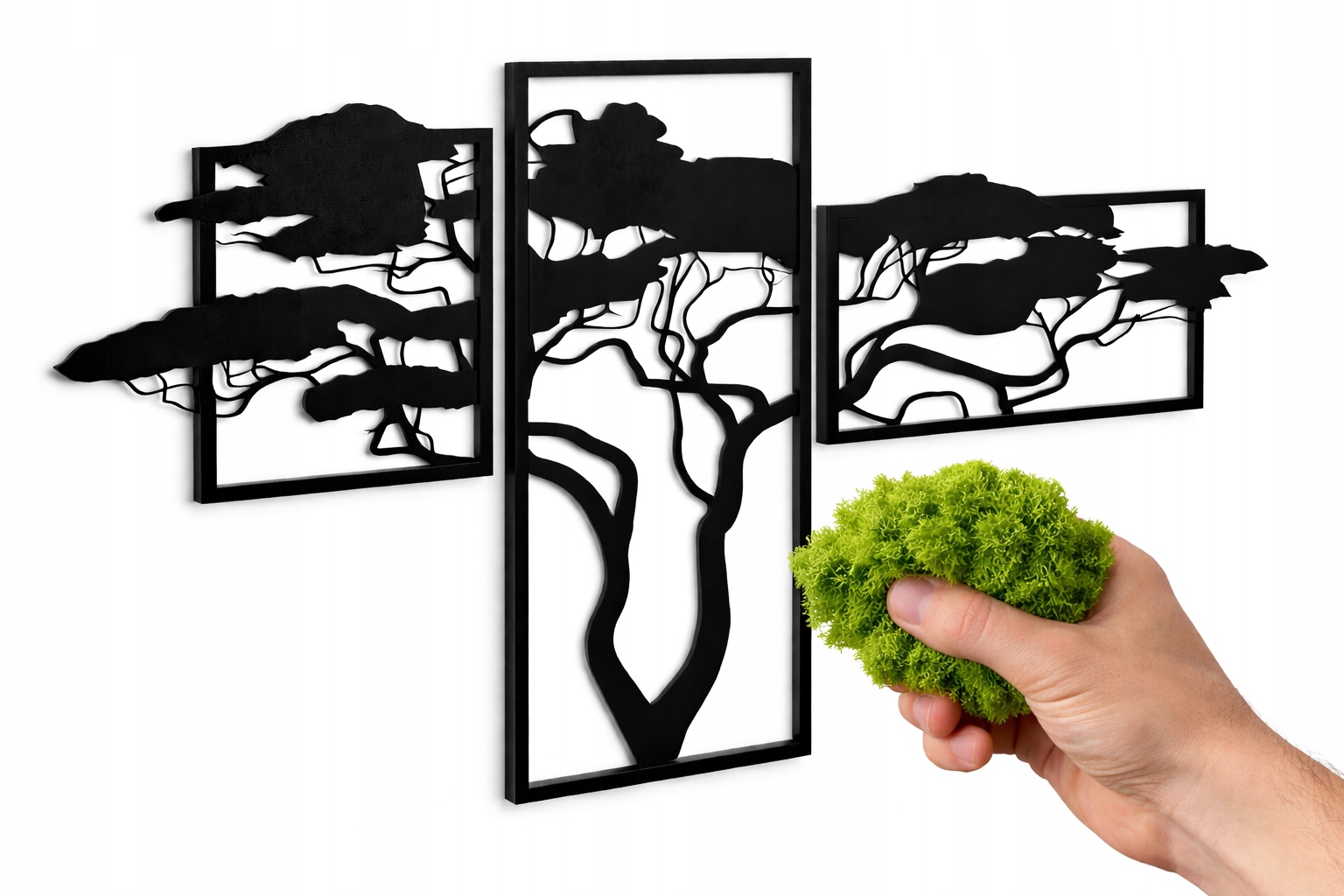 Drevo Pod Mach 240 cm, triptych Bonsai, hrubá základňa