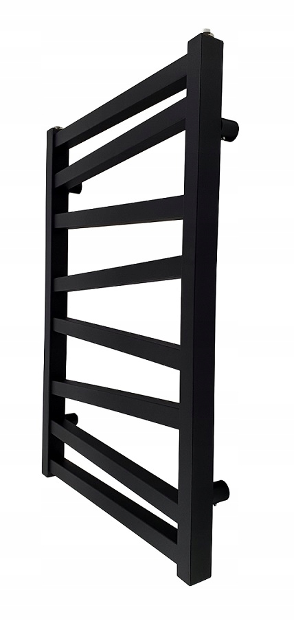 Kúpeľňový Ohrievač Rebrík Čierny 47CM Inox 80x50 Poľský Výrobca