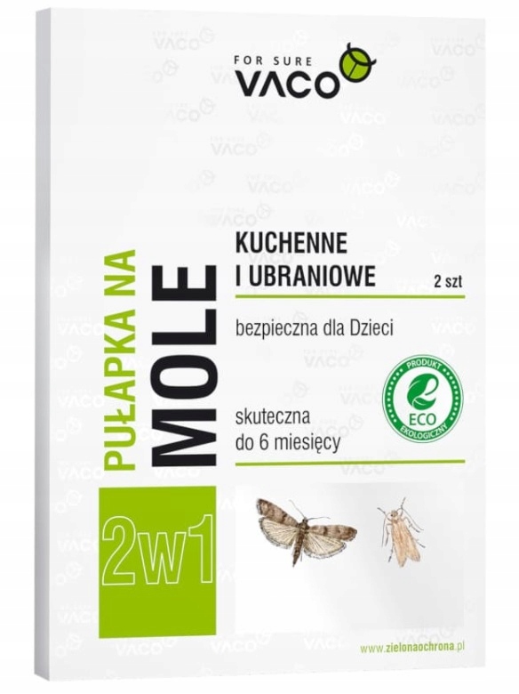 

Vaco Pułapka mole ubraniowe i spożywcze 2w1 2szt.