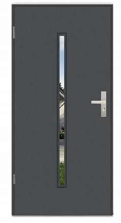 Technické kovové interiérové dveře Apollo 04 Antracit Bronz Bílá 80 cm Pl