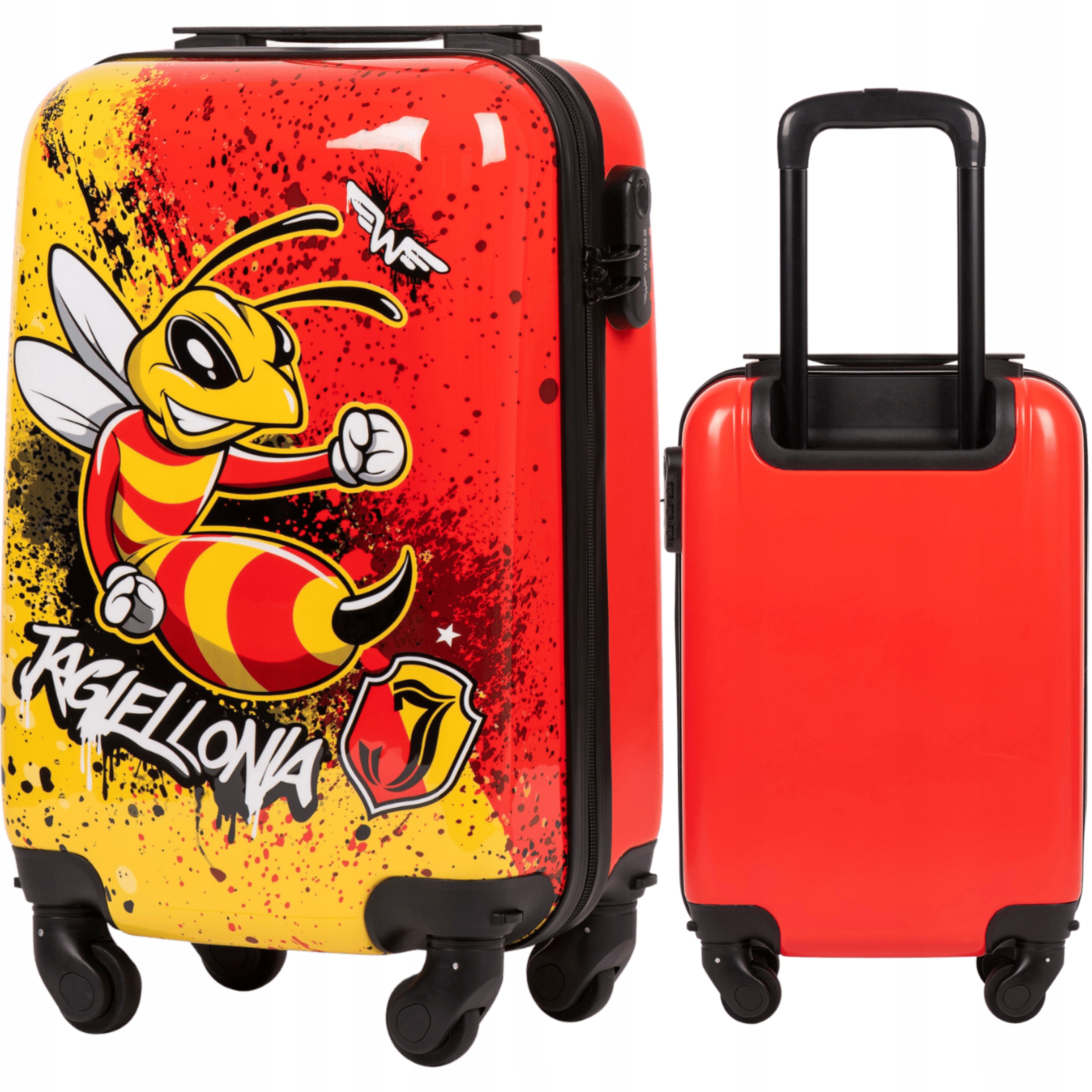 Malá kabinová taška Jagiellonia Příruční Cestovní zavazadlo 4 Kolečka Wings