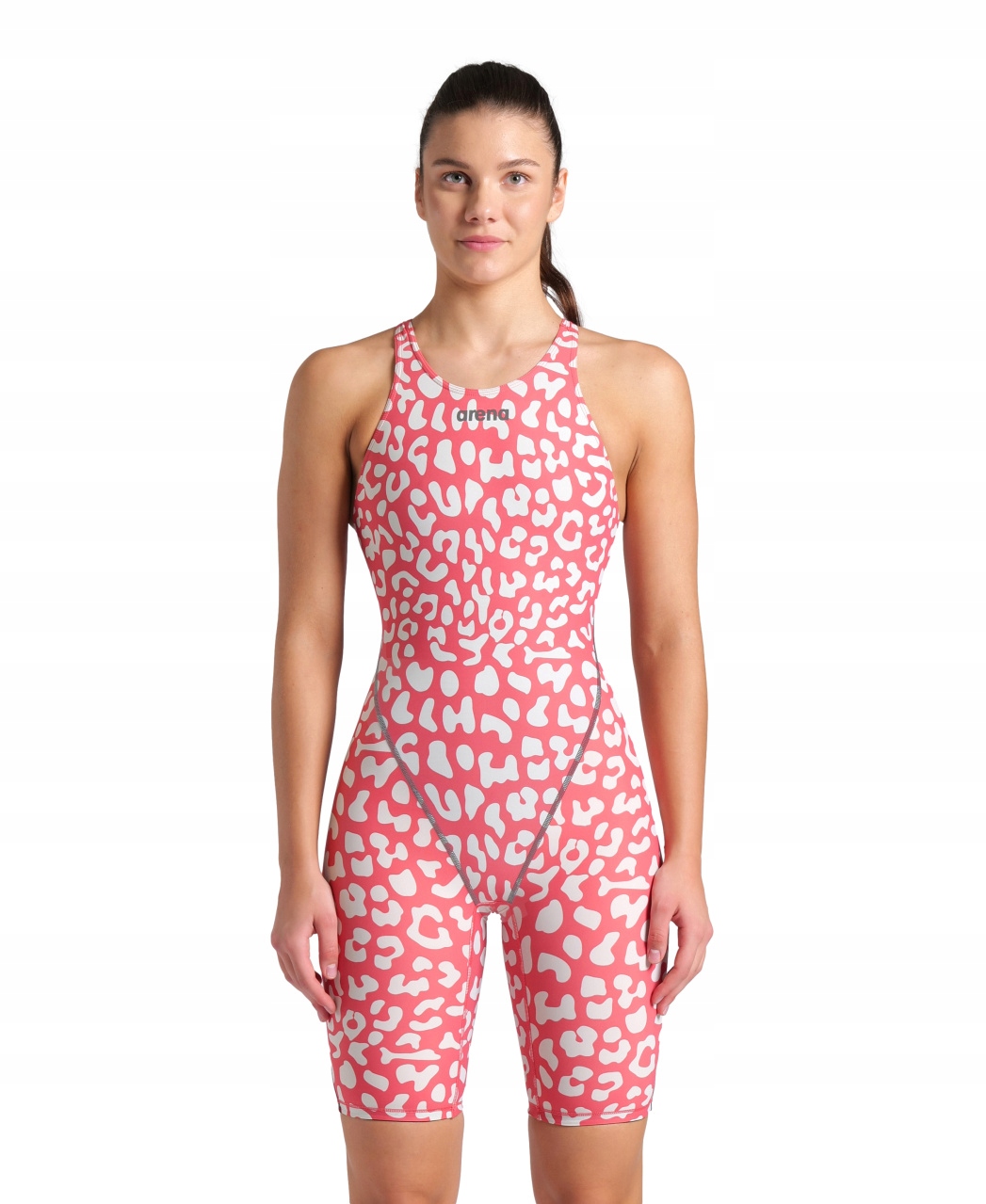 Strój startowy Arena St Next Le Ob Leopard Leopard Skin Geranium 32