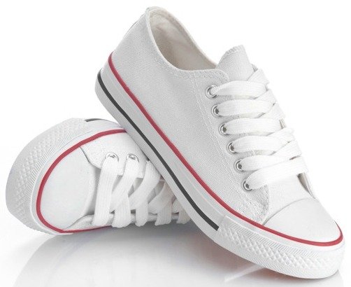 

9 Klasyczne Niskie Białe Trampki Tenisówki 39