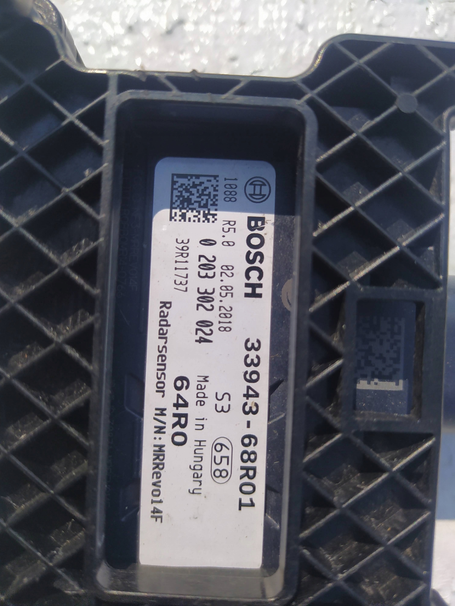 0203302024 - ДАТЧИК РАДИОЛОКАЦИОННОГО ДАТЧИКА DSC SUZUKI SWIFT 33943-68R01