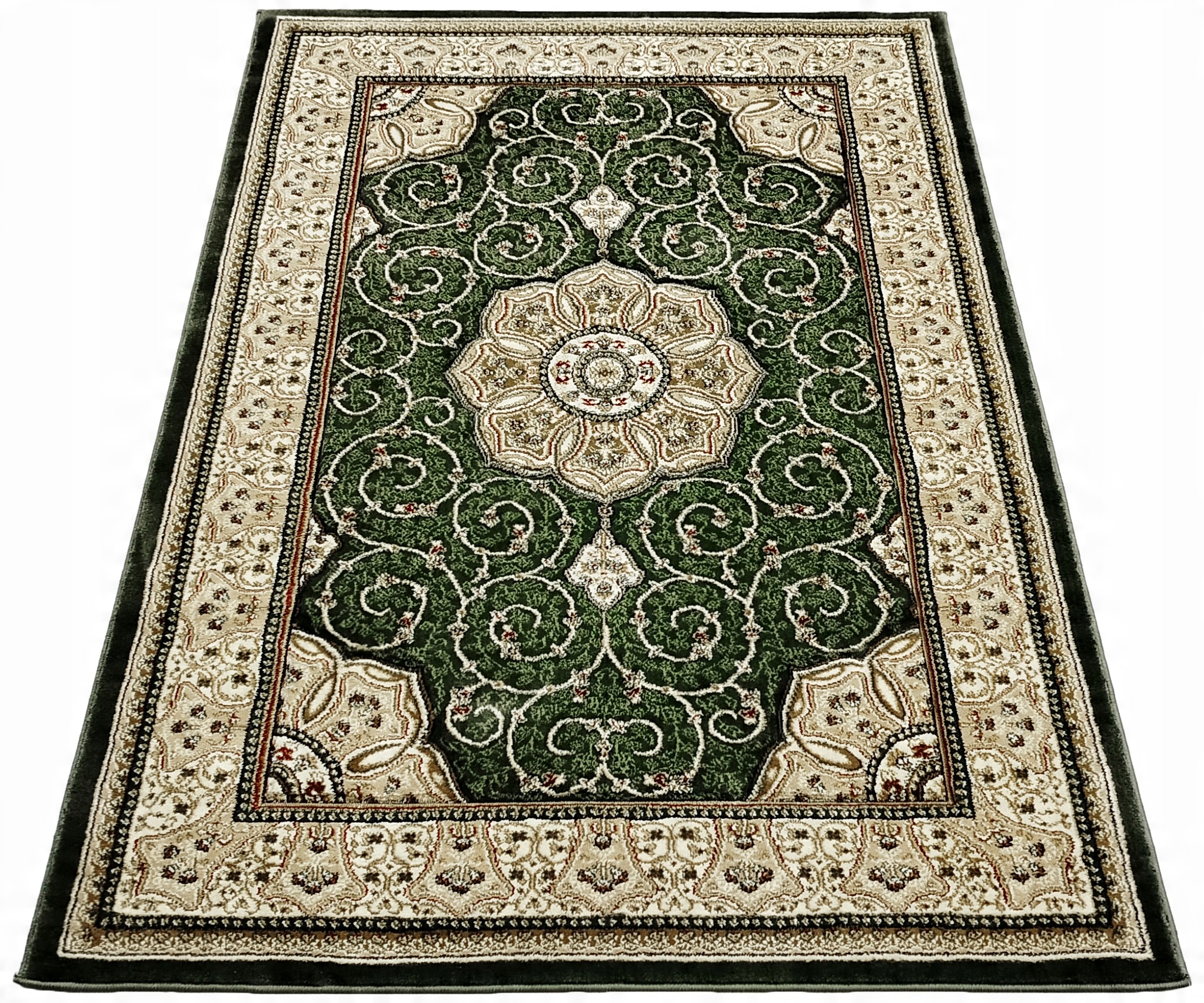 

Dywan 160x220 Klasyczny Tradycyjny Gruby Zielony