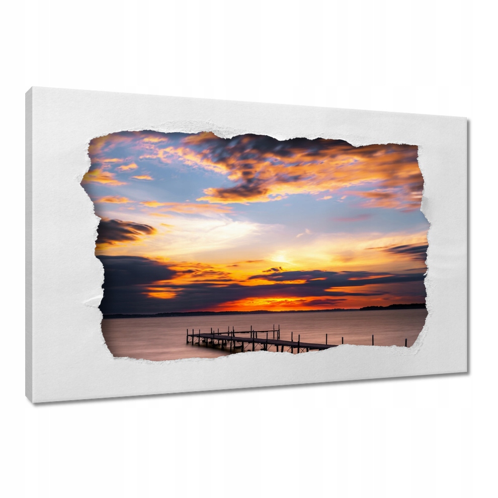 

Obrazy na płótnie 90x60 Most Jezioro Zachód