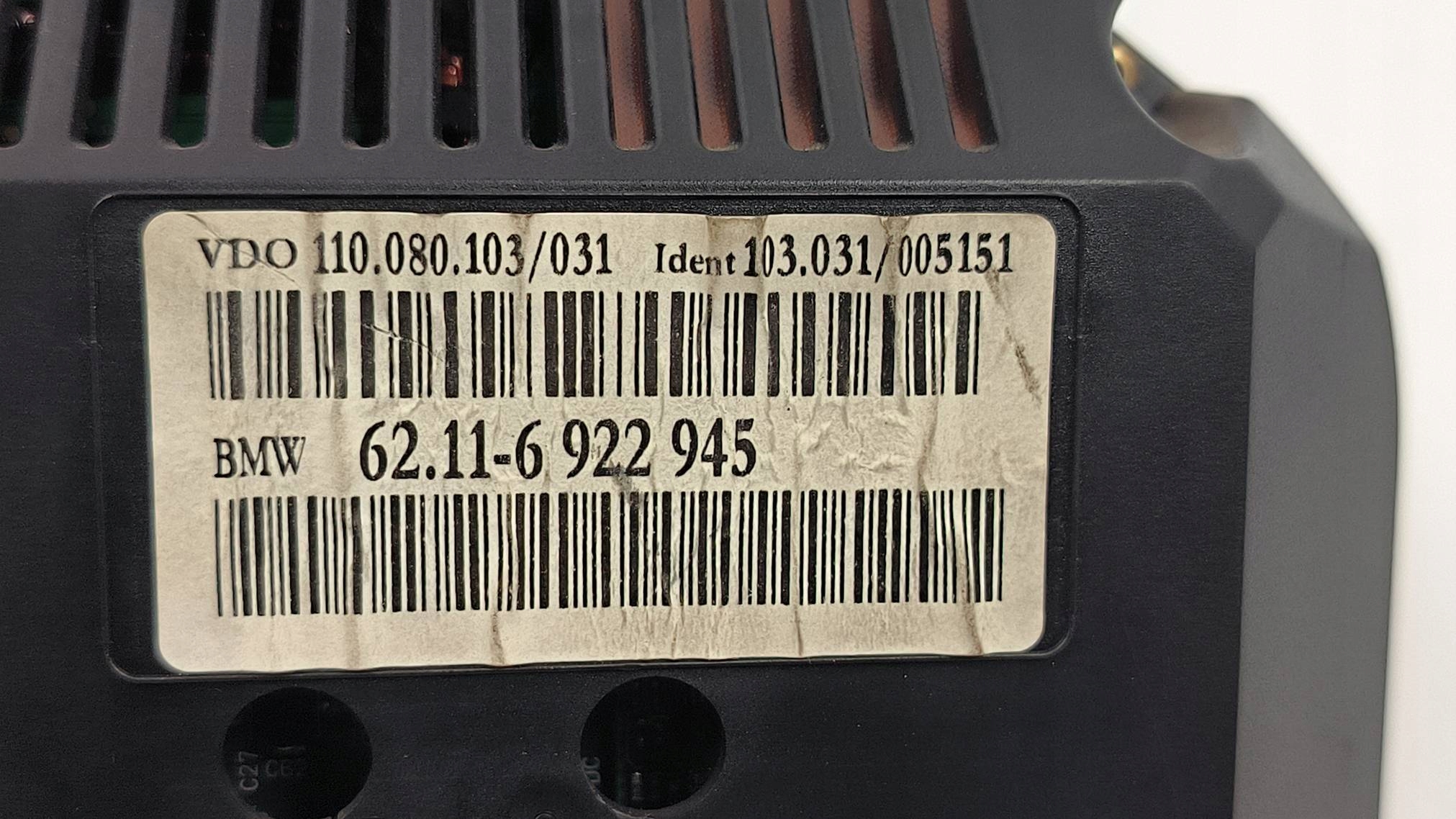 dials clock EU 6922945 BMW E65 735I