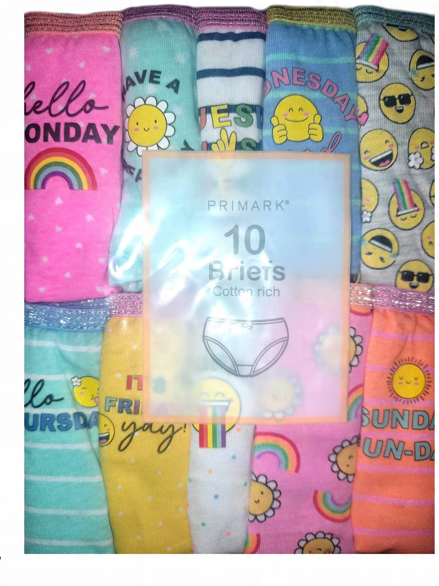 

Majtki figi 92 Primark 10pak Dni Tygodnia 1-2 lata