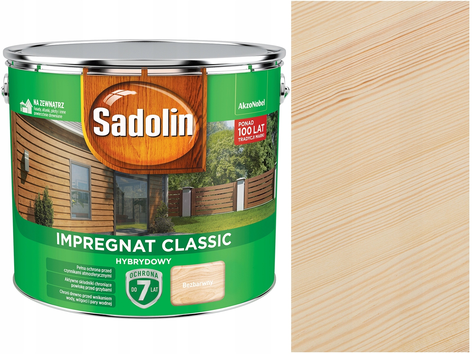 Impregnat do drewna Sadolin Classic hybrydowy Bezbarwny 4,5L