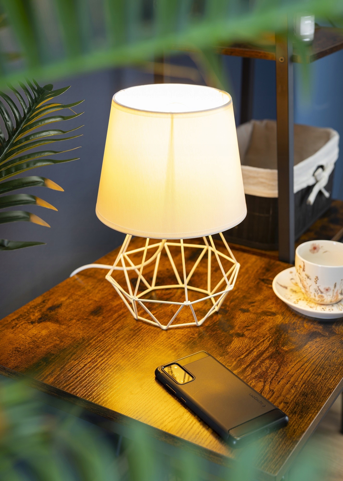 Lampka lampa nocna stołowa biurkowa LED glamour Marka HowHomely