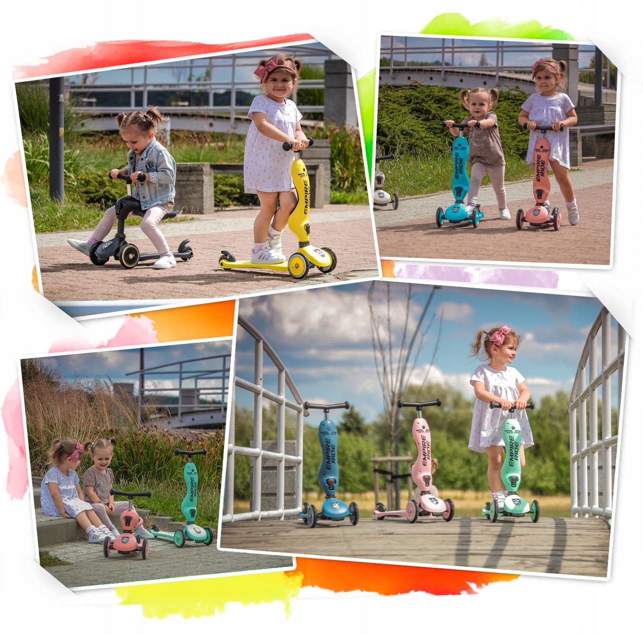 HULAJNOGA DLA DZIECI EMPIRE RIDE JEŹDZIK 2w1 NAVY SCOOT HIGHWAYKICK Liczba kół 3