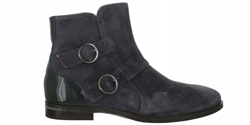 Marc O'Polo Dámské kotníkové boty kožené na zip velikost 37,5 šedý semiš