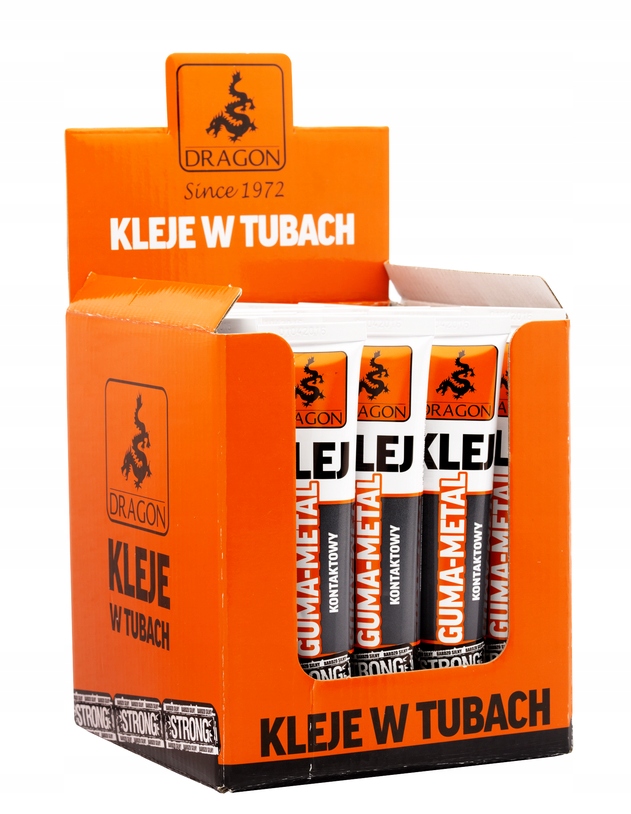 KLEJ DO GUMY I METALU - 50ml - DRAGON - GUMA METAL Typ klej uniwersalny