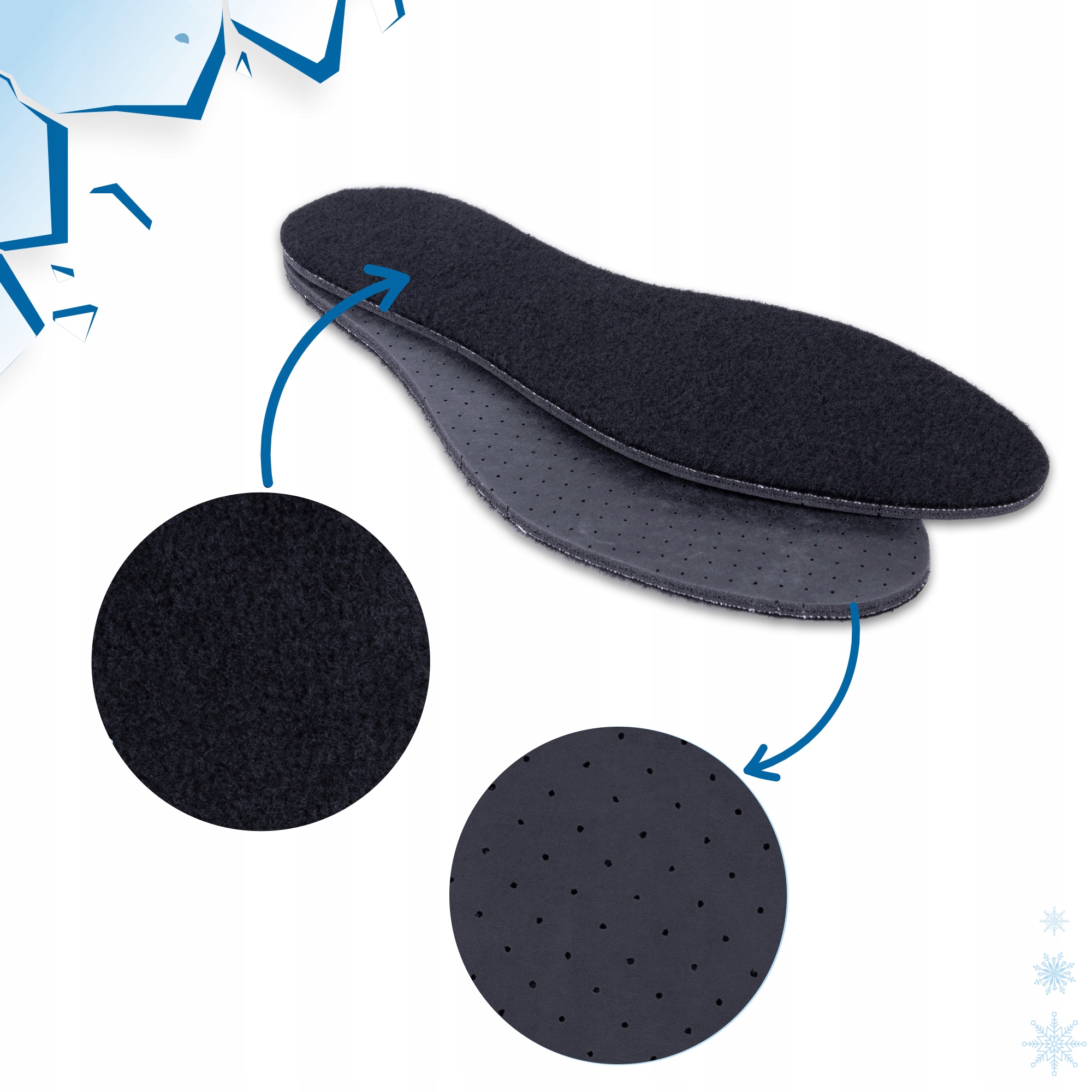 Przeciwpotne wkładki do butów ocieplane POLAR r 38 Płeć uniseks