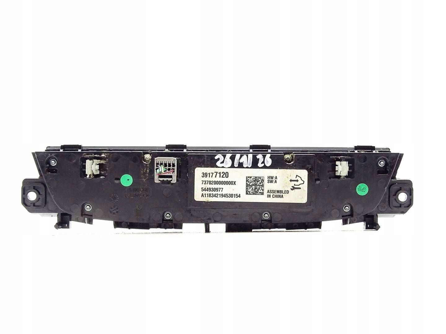control panel air conditioning devices KLIMY OPEL INSIGNIA B 39177120