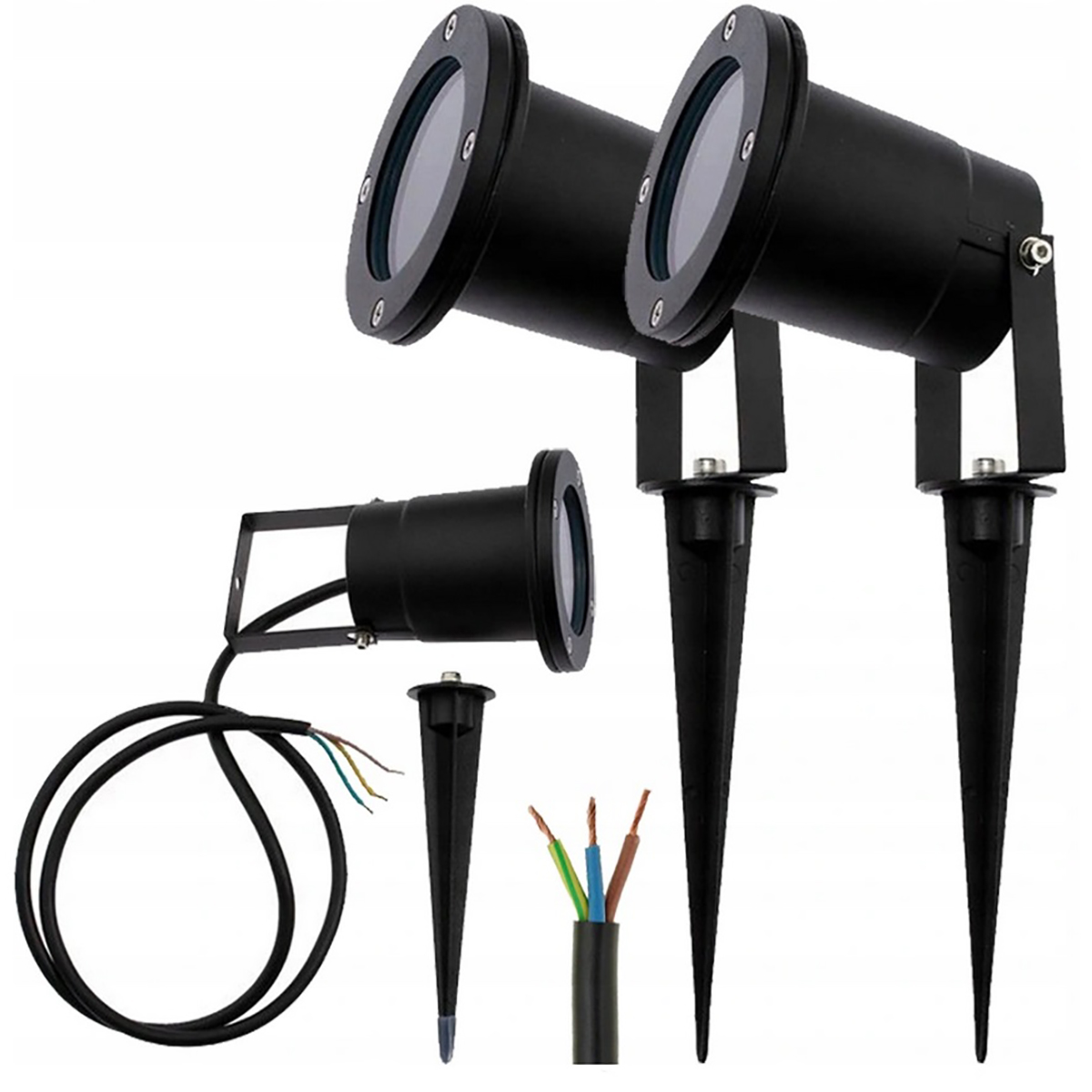 

2x Lampa Ogrodowa Reflektor Led z Przewodem 30cm