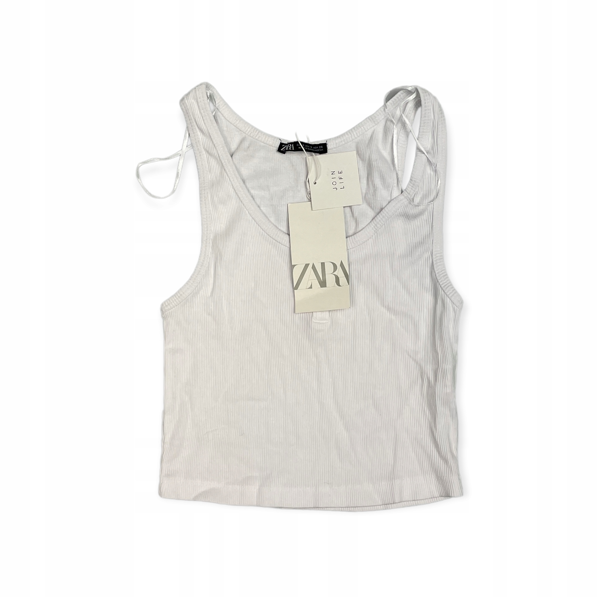 Krátký bílý dámský top Zara S