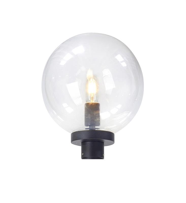 Tienidlo na lampu Sphere čierno-priehľadné Markslojd