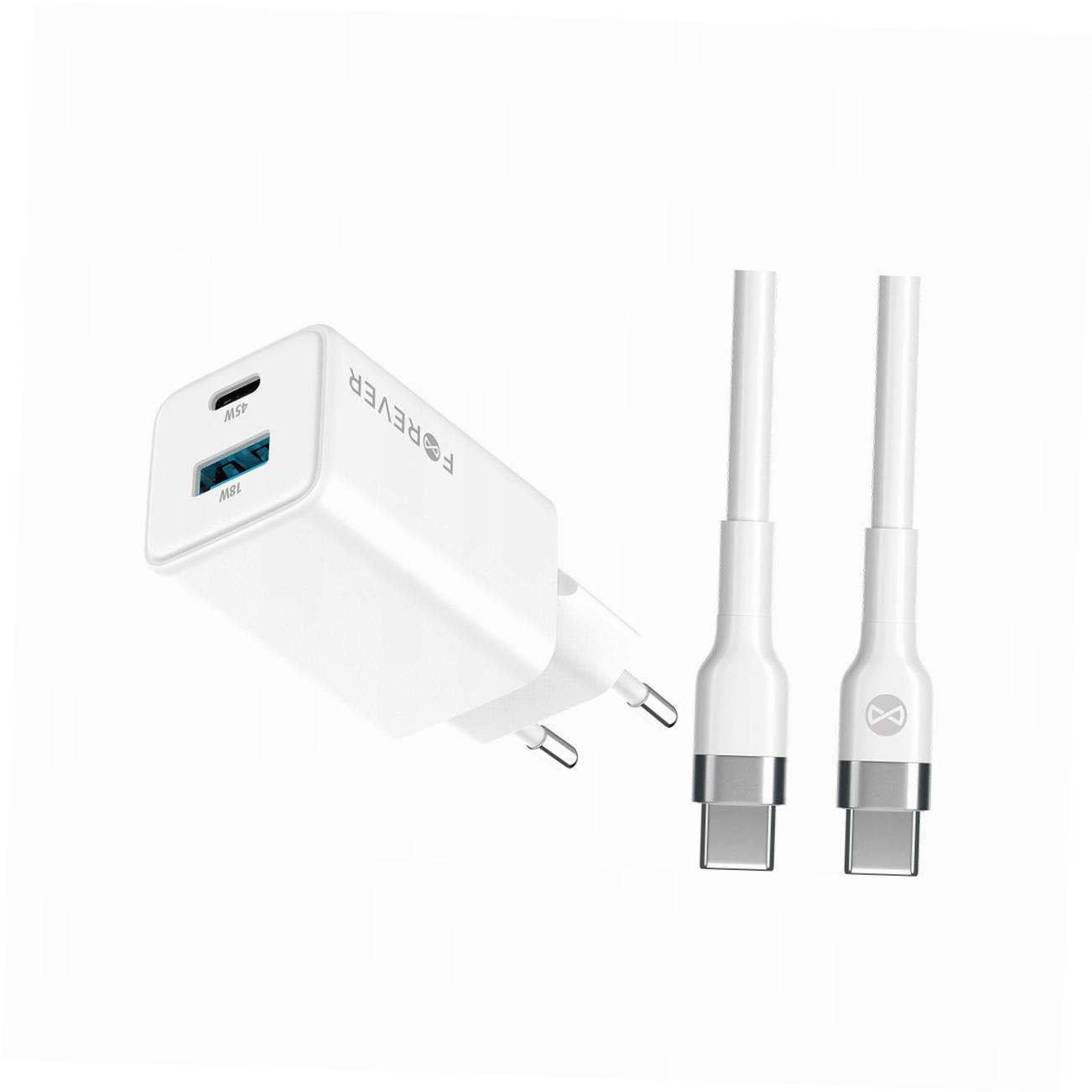 Szybka ładowarka GaN 45W Usb-c z kablem do Huawei Nova 10 Pro