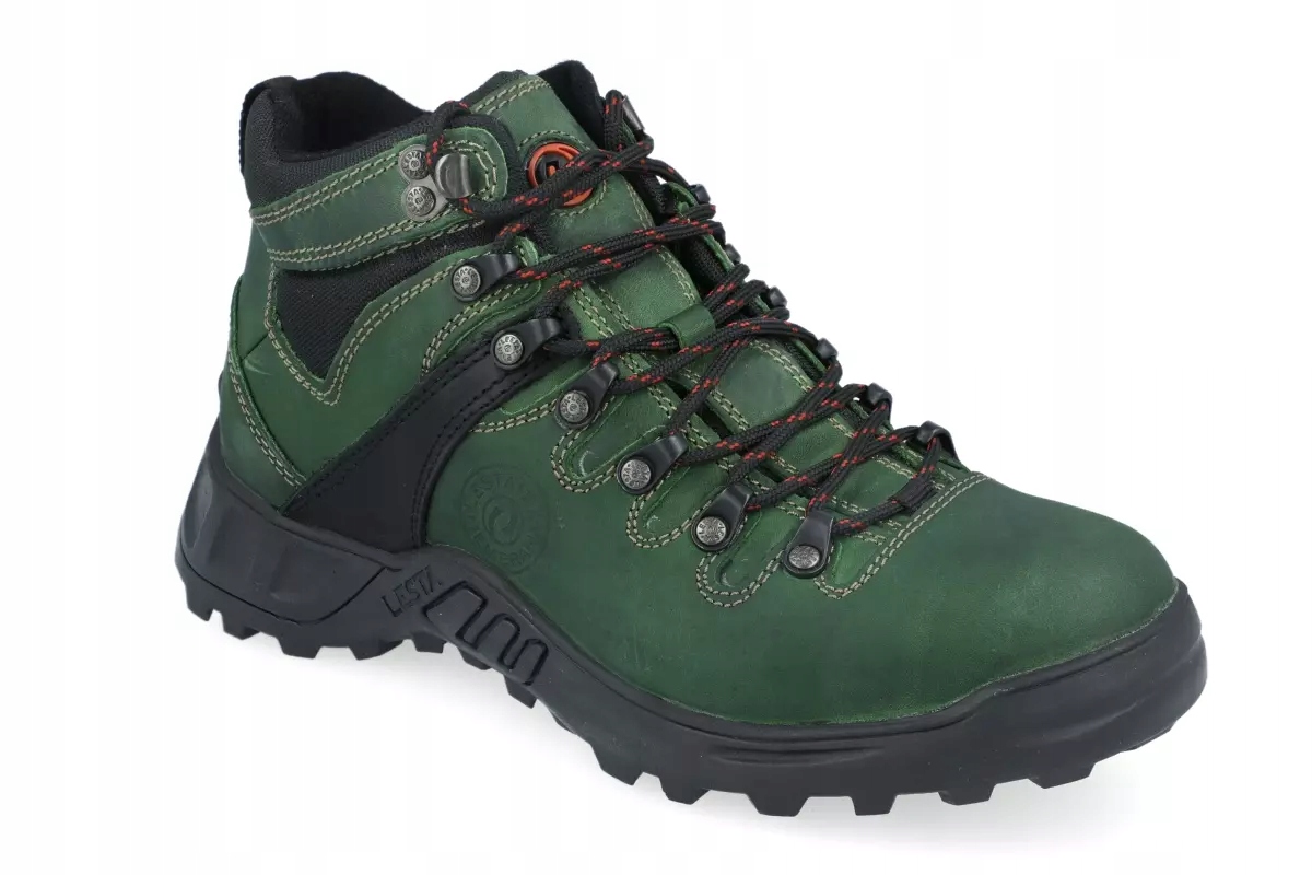Trekkingi Lesta 6157 zielony skórzane uniseks R45