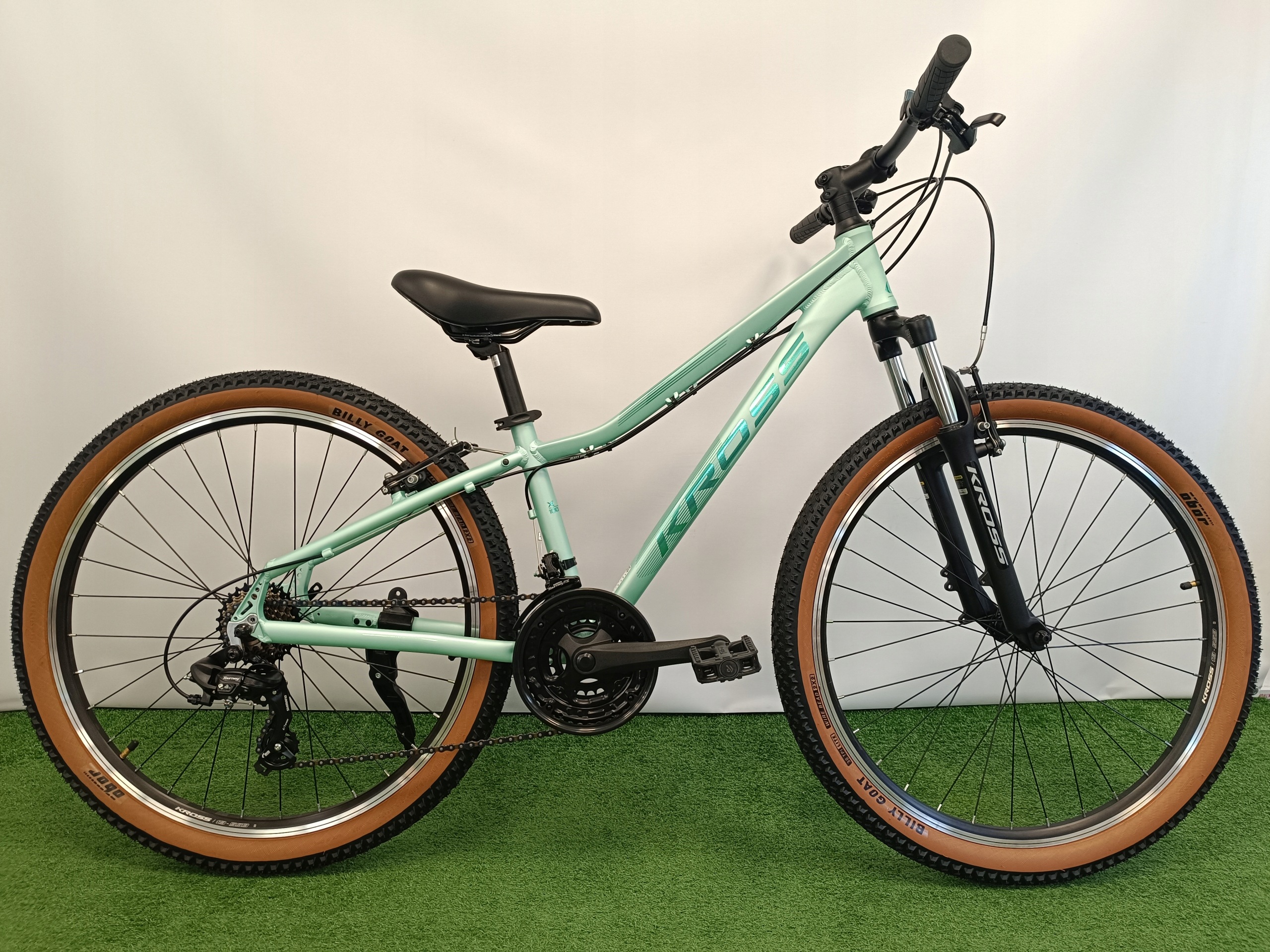 Rower górski Mtb Kross Lea X100 rama 15 cali aluminium koło 26" miętowa