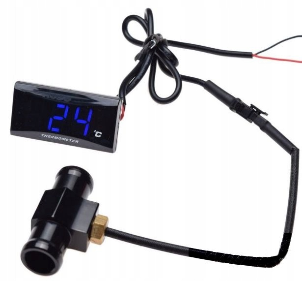 Elektronický ukazatel teploty kapaliny Off Road hadice 18 mm 12-24 V