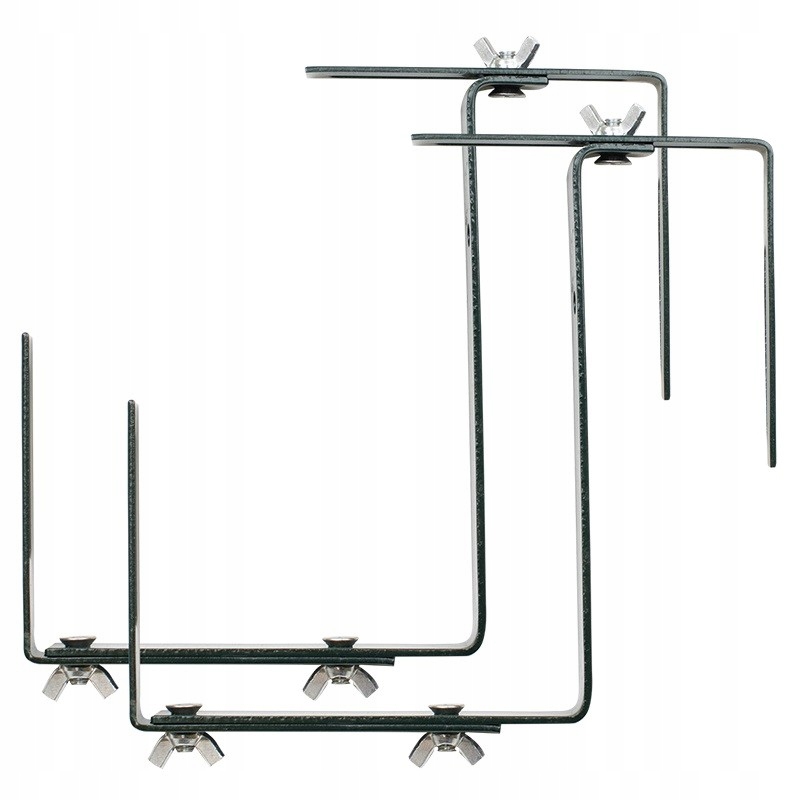 Uchwyty do skrzynek balkonowych regulowane 2szt terakota NA BALKON