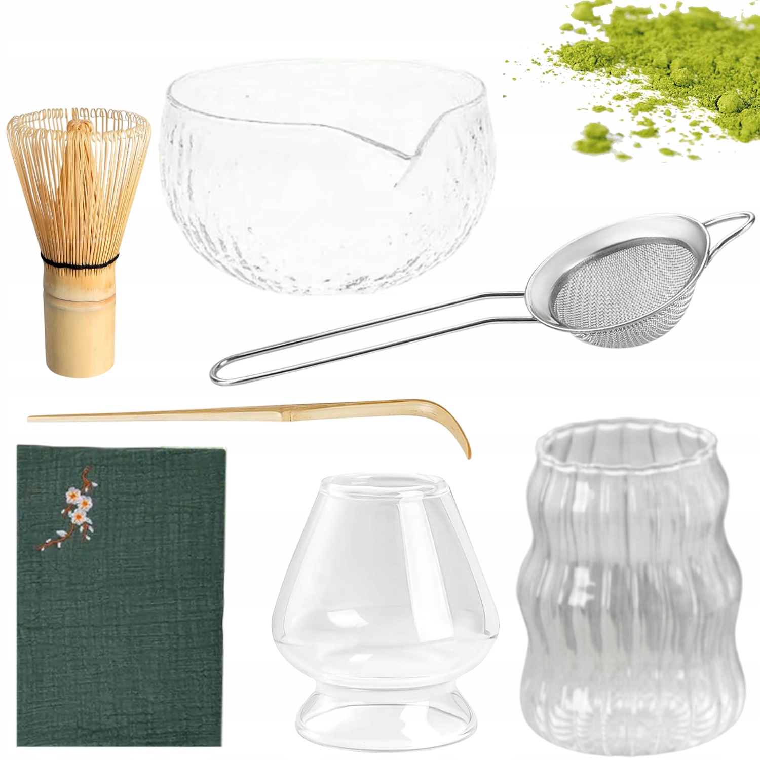 Levně Sada nástrojů Matcha Akcesoria pro čajový obřad 7-dílná