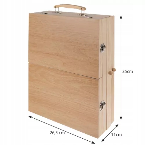 Zestaw do malowania w walizce ze sztalugą 83el. artystyczny plastyczny Marka MAALEO