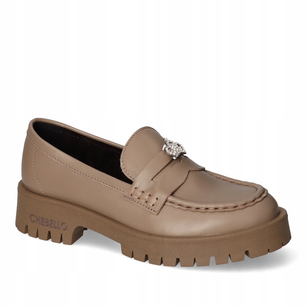 Mokasíny CheBello 4291-476 Taupe lico 38