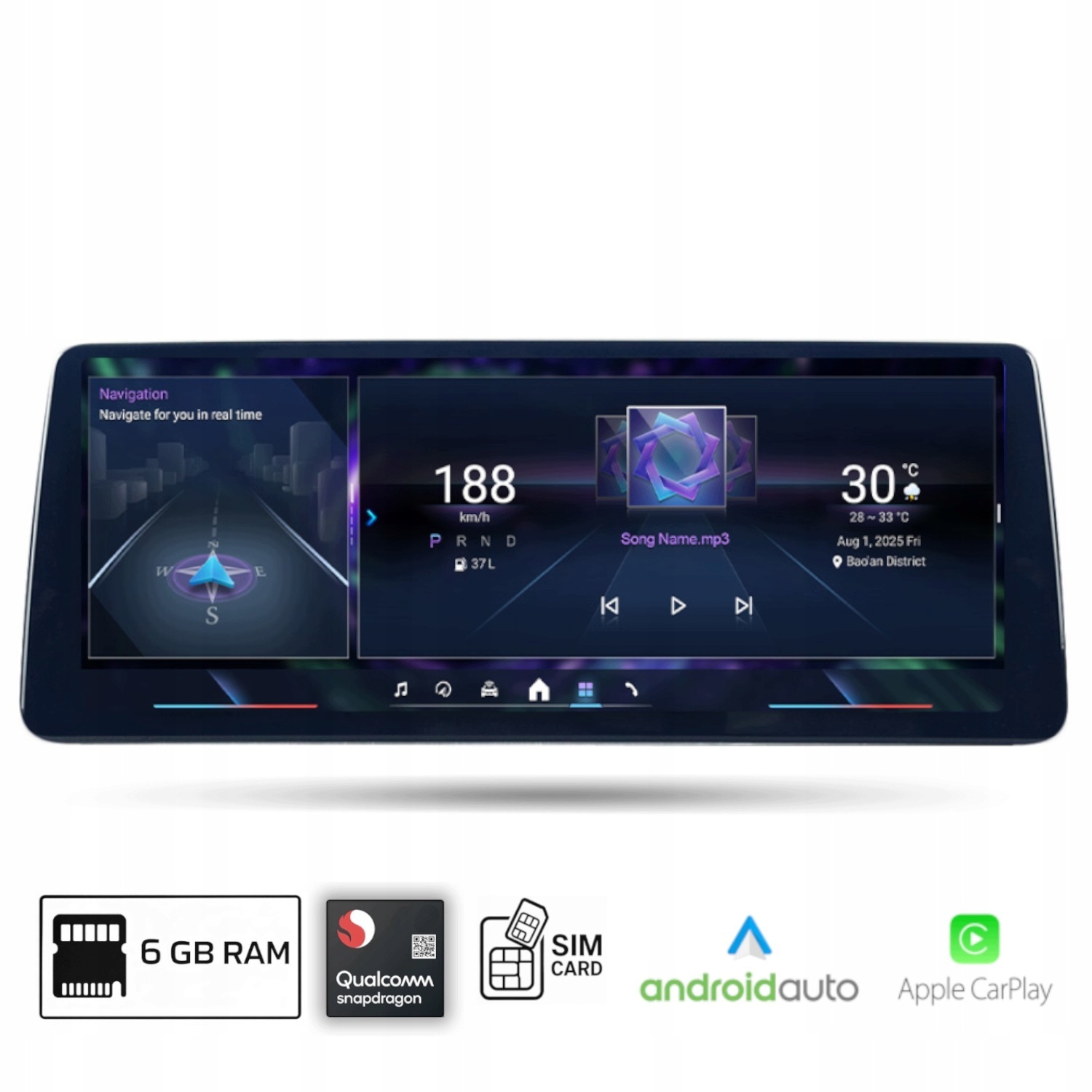 Android rádio pre Bmw E60 E61 CCC s Android Auto, Carplay Qualcomm 668s 6 Gb Ram