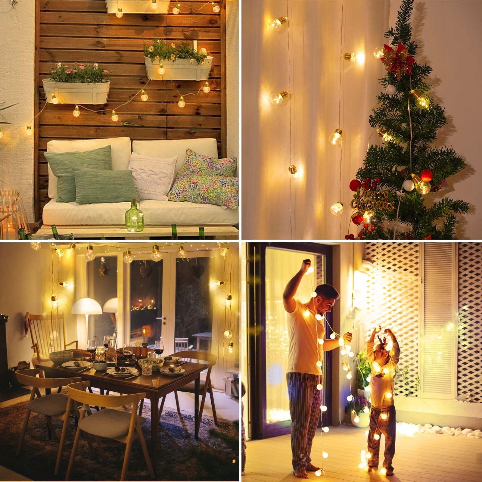 STARRYEVER G45 Girlanda LED Lampki Zewnętrzne 20 LED 6M USB Wewnątrz — miniatura 4