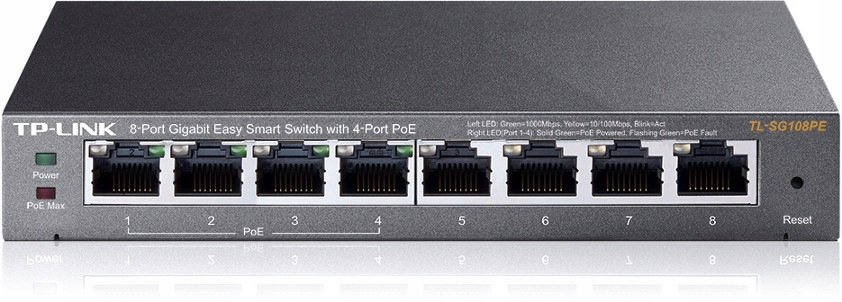 Prepínač Tp-link TL-SG108PE Poe Gigabitový
