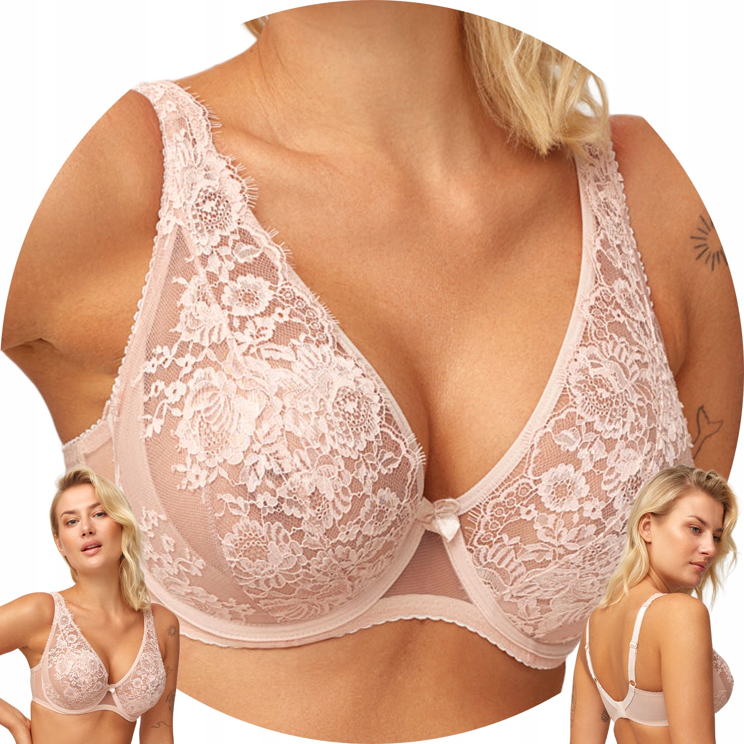 Azal Skarlet Podprsenka měkká béžová 80E