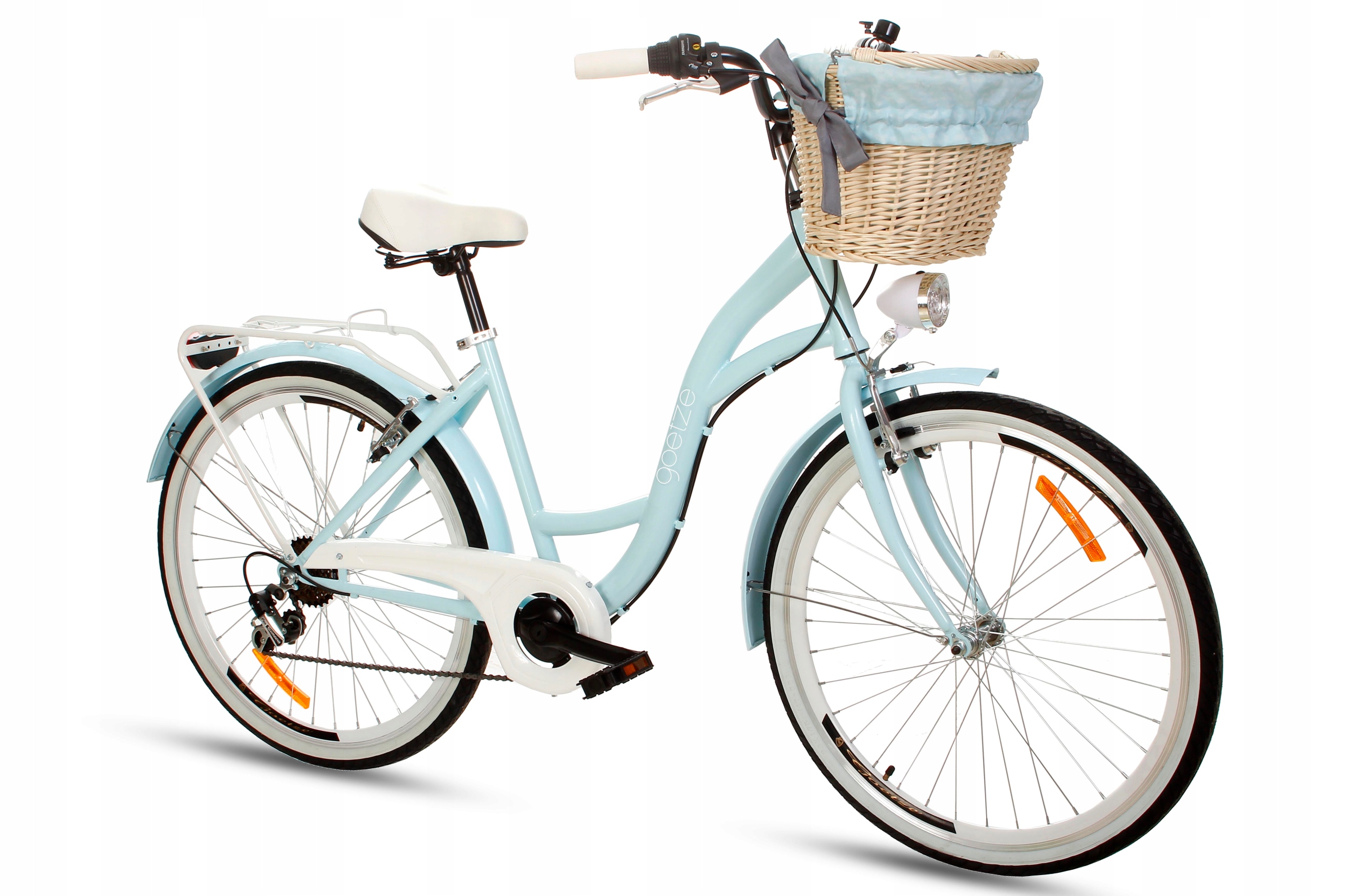 DAMSKI ROWER MIEJSKI 26 LEKKI DAMKA 6 SHIMANO KOSZ Marka Goetze