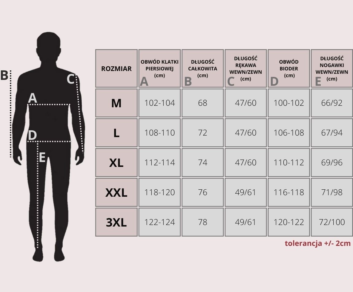 CIEPŁA PIŻAMA MĘSKA KUBA FROTA DŁUGI RĘKAW XXL Marka inna