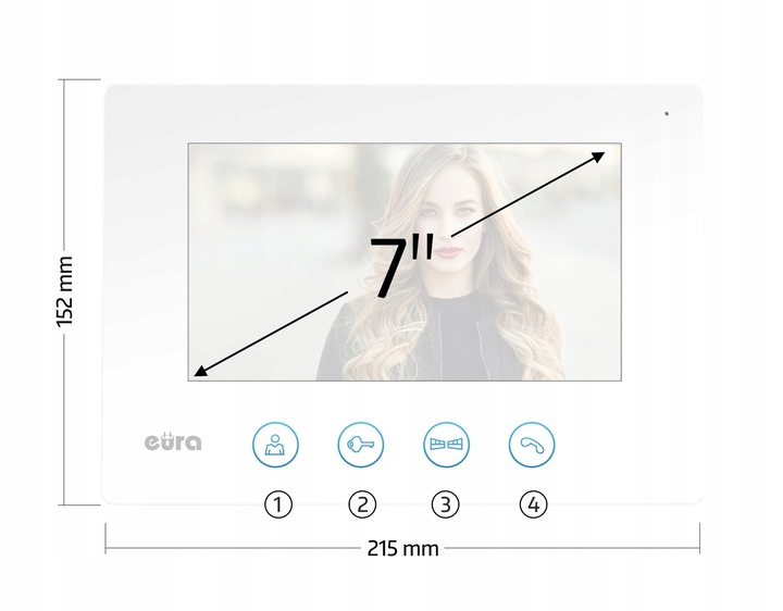 Wideodomofon IP DWURODZINNY WiFi BRELOKI TELEFON Marka Eura