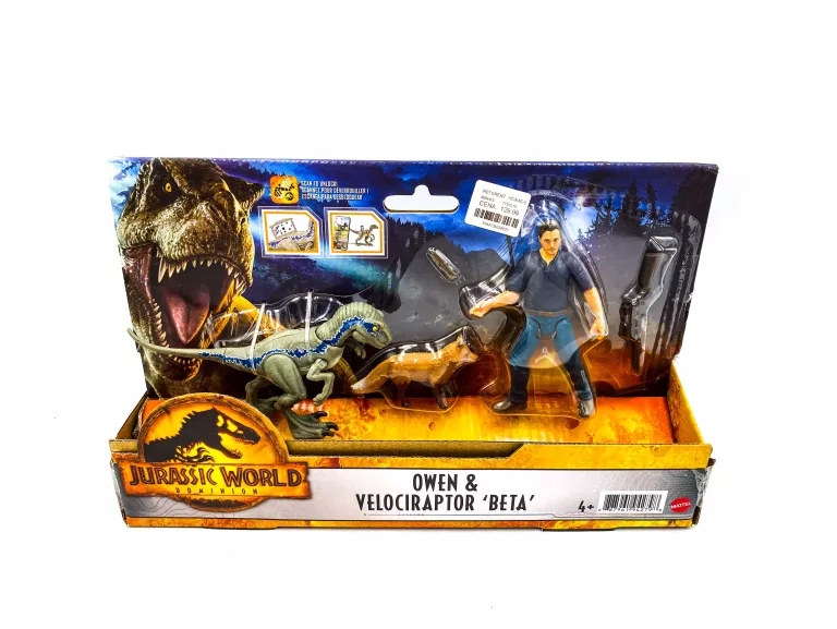 Jurassic World Extreme Owen Velociraptor Figurki - Niska