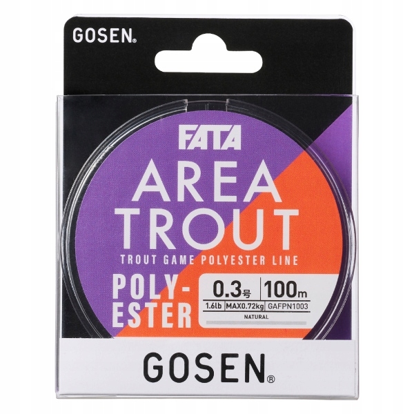 Żyłka Poliesterowa Gosen Fata Area Trout #0.25/0,083mm/1,3lb/0,58kg (100m)