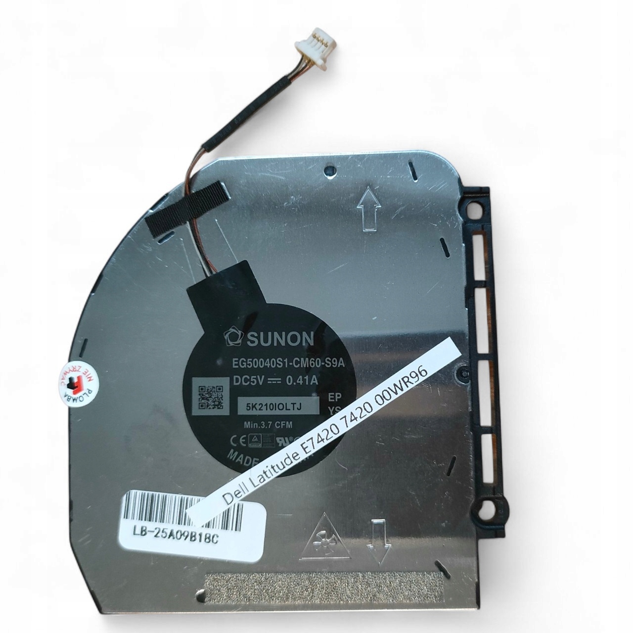 Układ Chłodzenia Wentylator Dell Latitude 7420 00WR96 0WR96