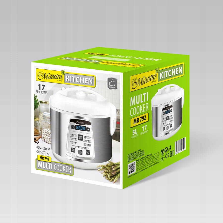 Multicooker Maestro MR-792 17 programów