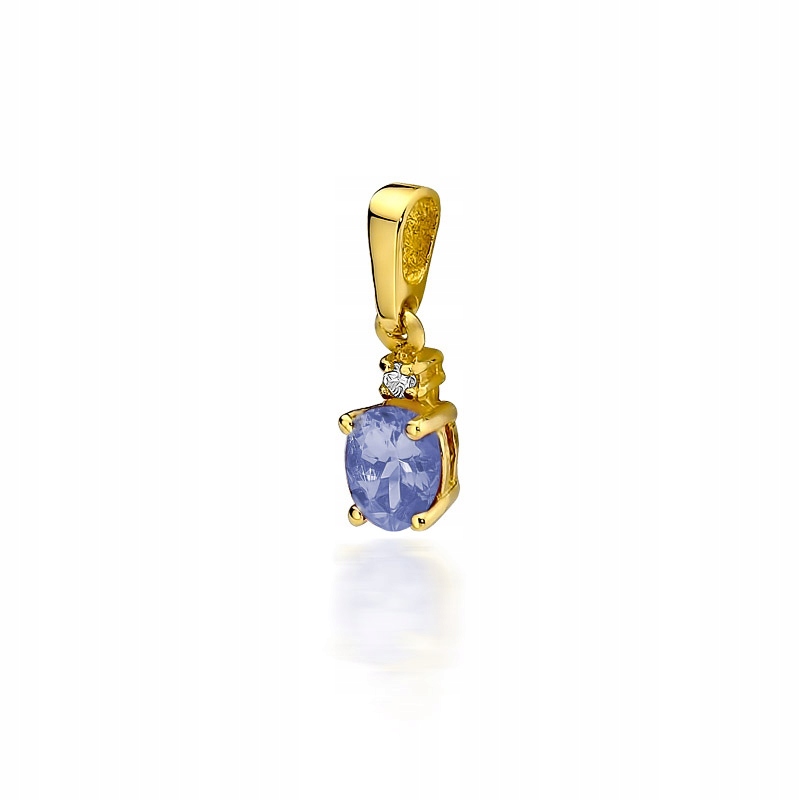 

Złota Zawieszka Klasyczna 585 Tanzanit 0,40 ct