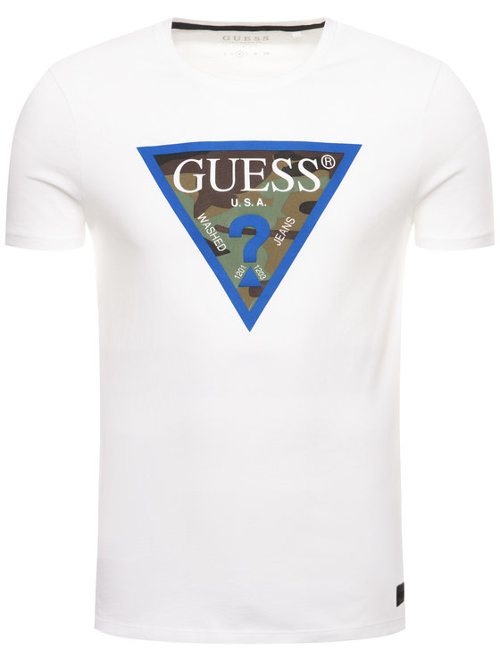 

Guess _ Biała Koszulka Moro Logo T-Shirt _ XL